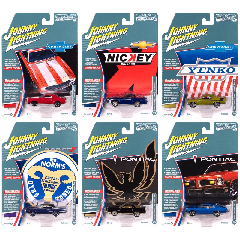 “PRE-ORDER” Johnny Lightning Muscle Cars USA 2025 Release 1 Set B (6-Car Sealed Case) 1:64 Diecast (DUE NOVEMBER 2025)