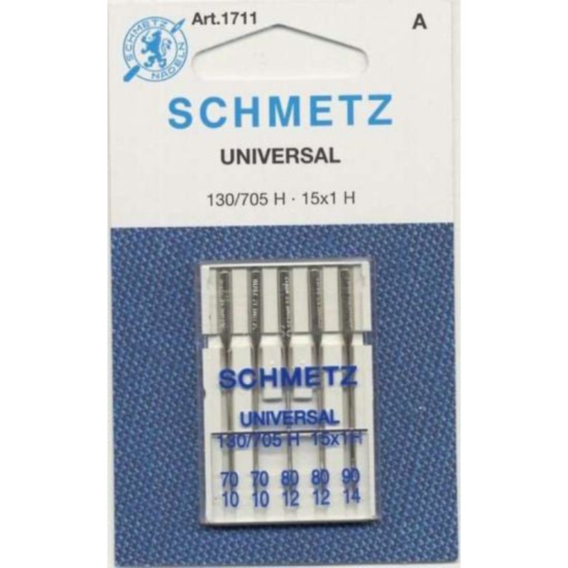 Universal Needles for Sewing Machines 1711 pack of 5