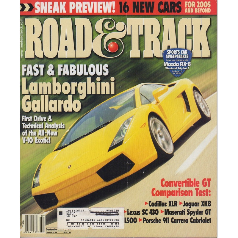 Road & Track Magazine 2003/09