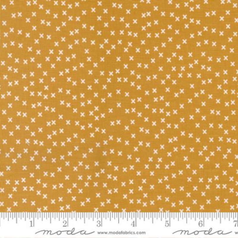 Vintage Collection X Pattern Cotton Fabric 55657 Gold