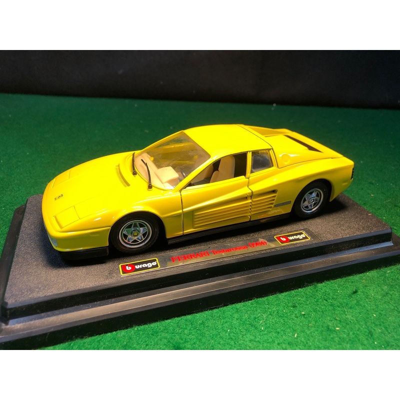 Ferrari Testarossa Yellow by BBurago 1:24 (0104)(No box)