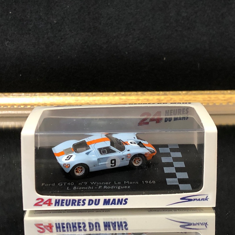 Ford GT40 1968 Le Mans Winner N 9 L Bianchi – P Rodriguez by Spark 1:87 (87LM68)