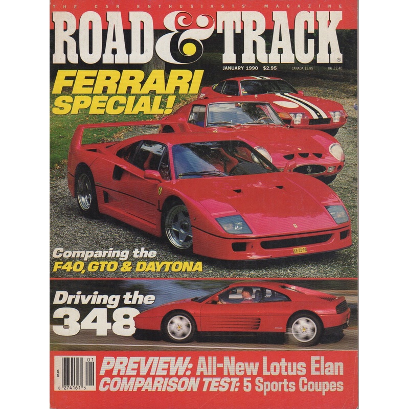 Road & Track Magazine 1990/01