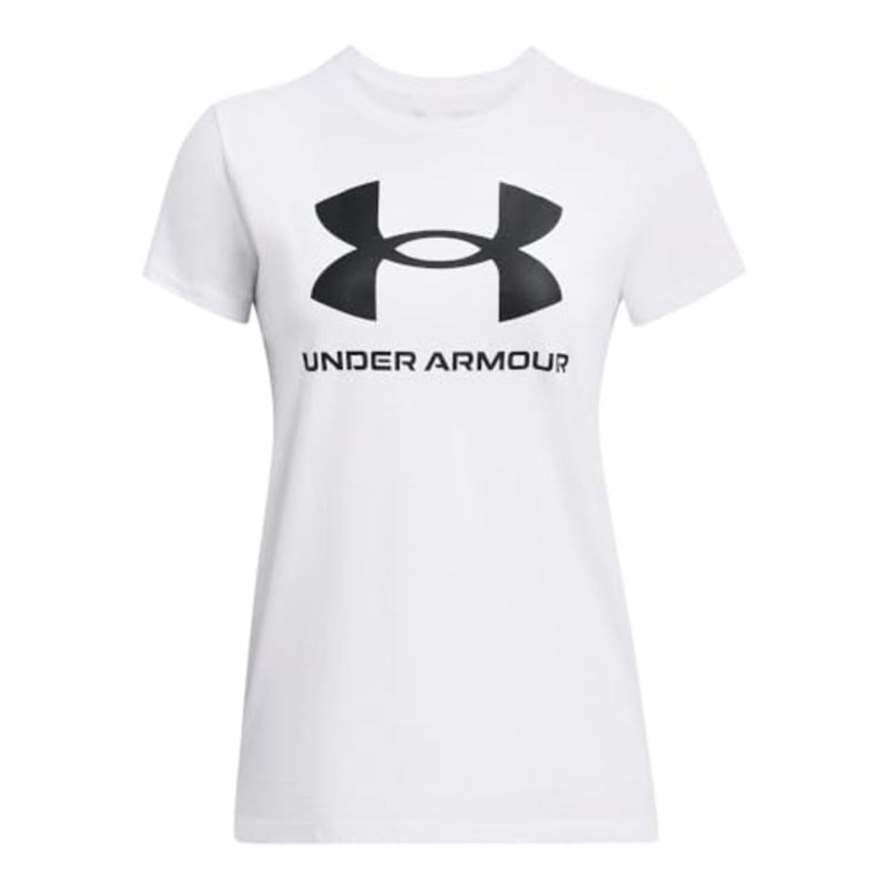 Women’s UA Rival Logo T-Shirt 1356305 White/Black Small
