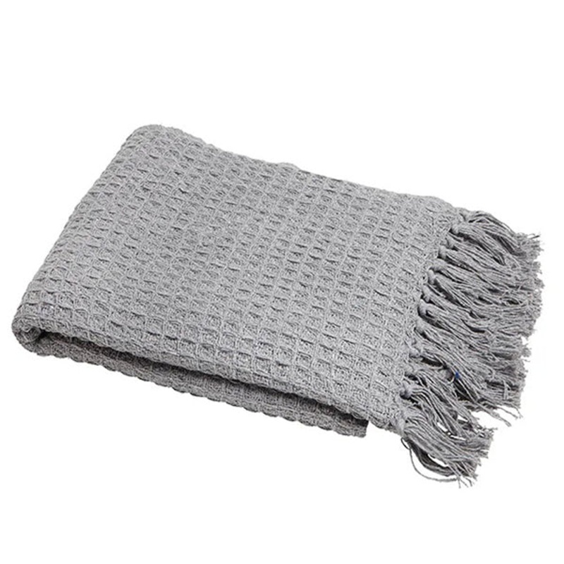 Soft Waffle Throw Blanket 11787 Gray