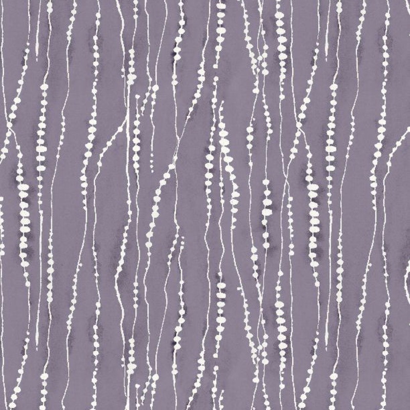 Au Naturel Collection Dotted Stripe Cotton Fabric 17823 Purple
