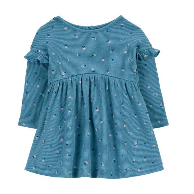 Baby Girls’ Floral Thermal Dress 1R545710-420 Newborn