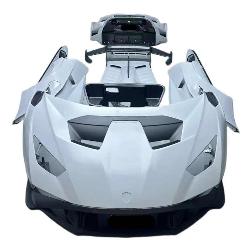 Used for Lamborghini Huracan LP610 LP580 EVO STO Style Dry Carbon Fiber Front and Rear Bumper Side Skirts Hood and Body Kit Default Title