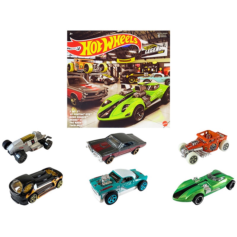 “Hot Wheels Legends” 6 piece Set Diecast Model Cars by Hot Wheels