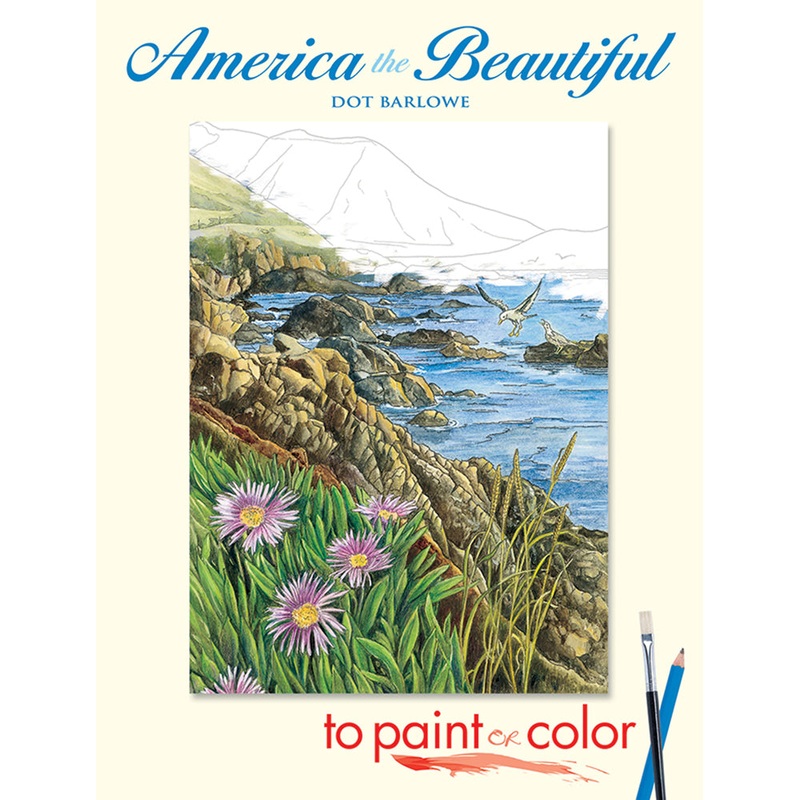 America the Beautiful to Paint or Color Book 0486448118