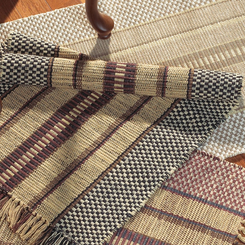 Burdett Stripe Scatter Rugs 2409001 Sand
