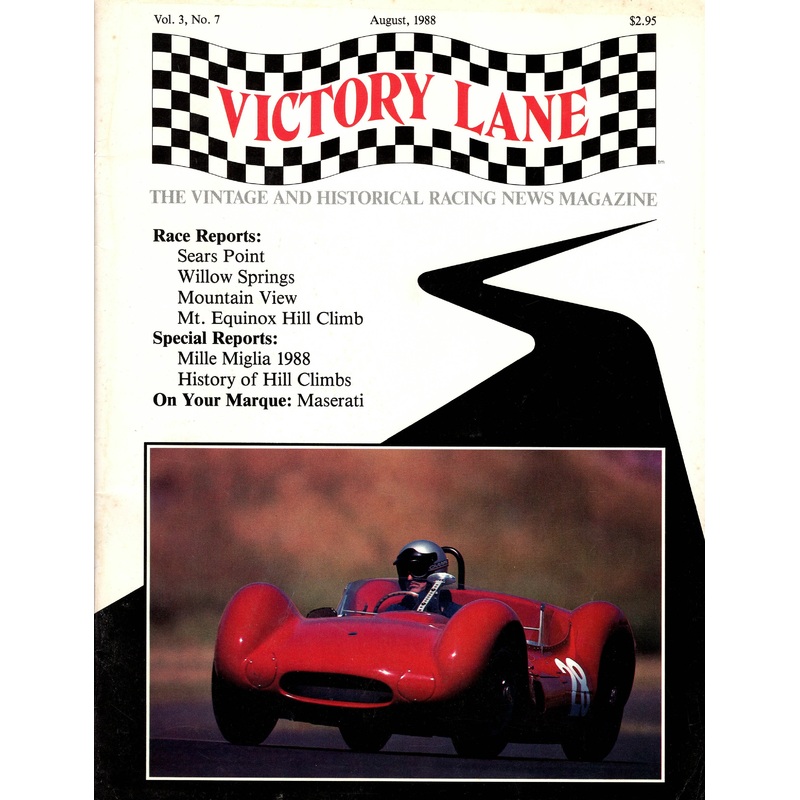 Victory Lane Magazine – Vintage and Historic Racing 1988-08