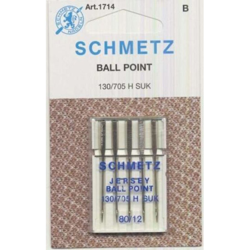 Ball Point Jersey Needles 1714 Pack of 5