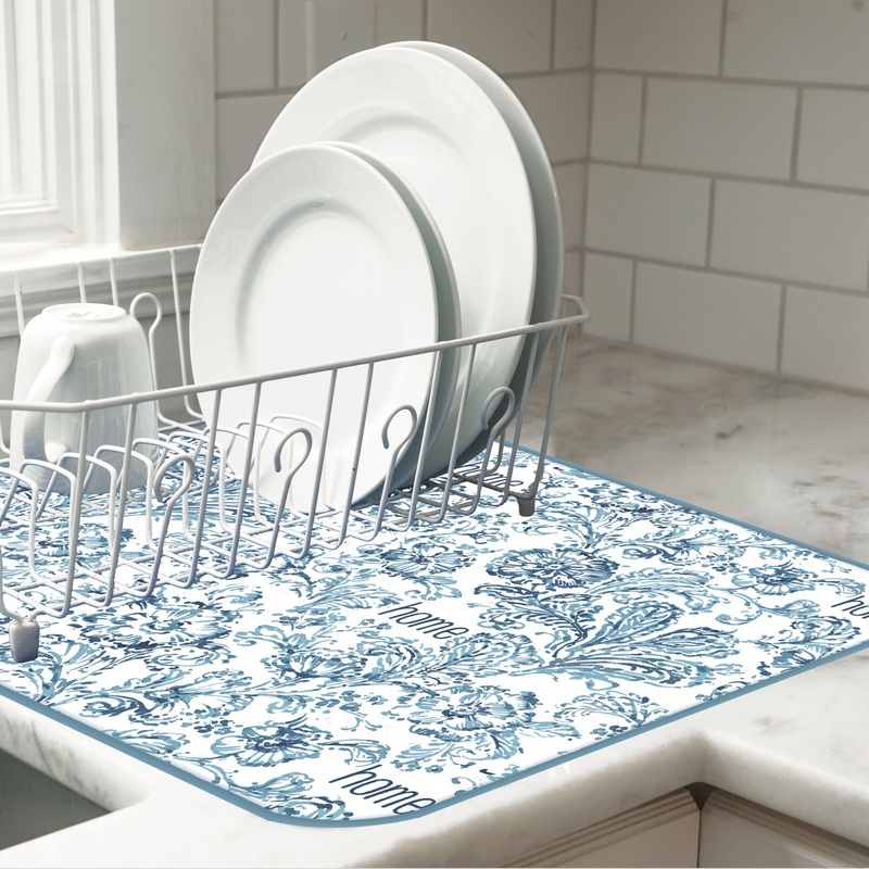 Bohemian Blue Drying Mat R6989