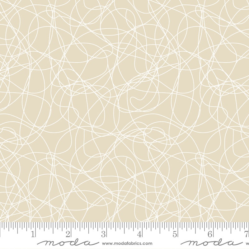 Whispers Collection Cotton Fabric Tangles 33560 Natural