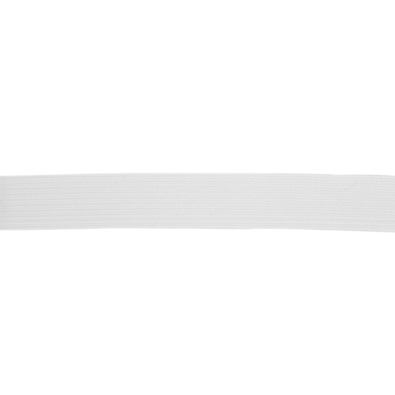 White Braided Poly Elastic 643 645 647 1/2-inch