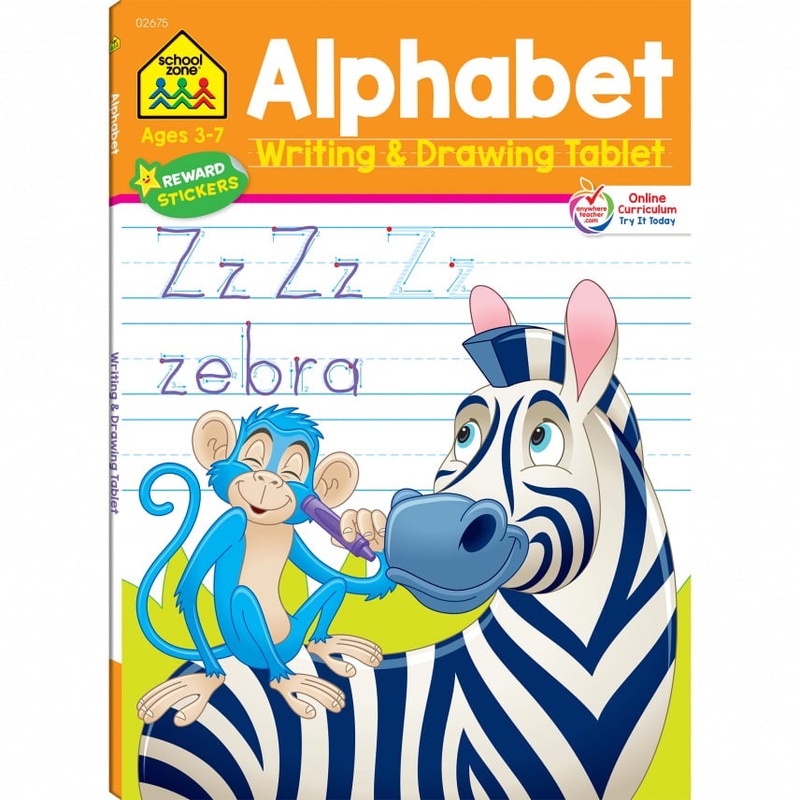 Alphabet Writing & Drawing Tablet Workbook 02675