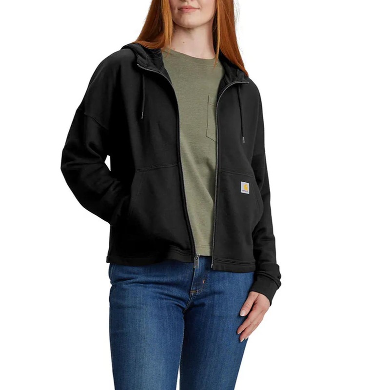 Women’s TENCEL Fiber Series Loose Fit Full-Zip Sweatshirt 106837 Soft Sepia X-Small