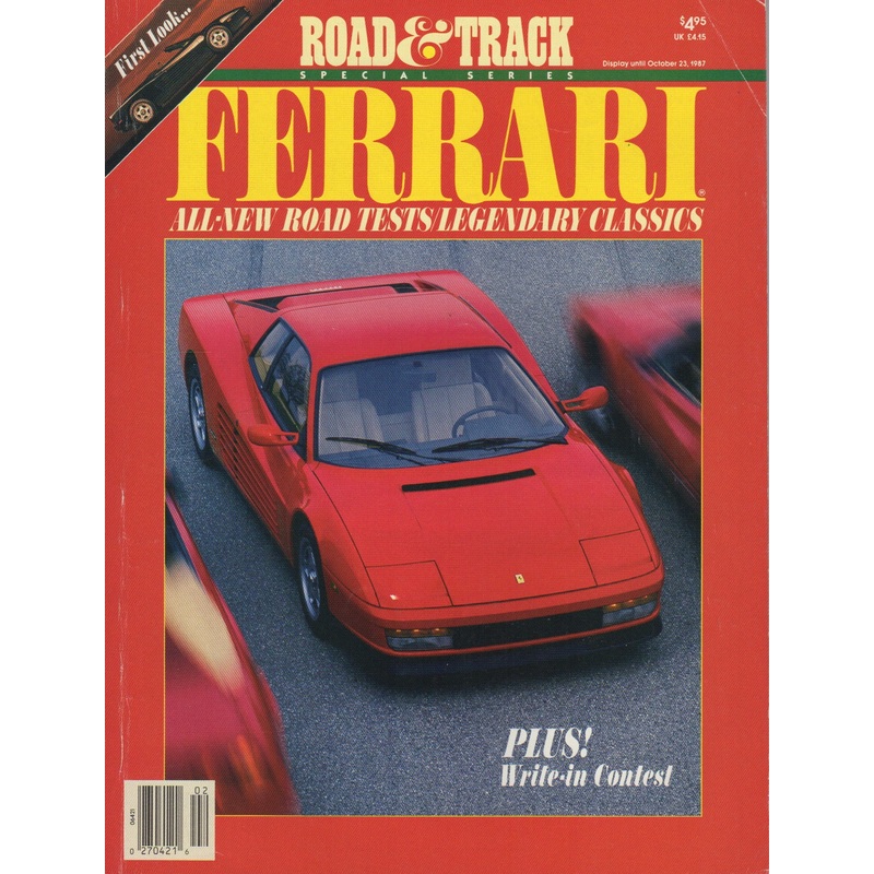 Road & Track 1987 Special Ferrari Issue