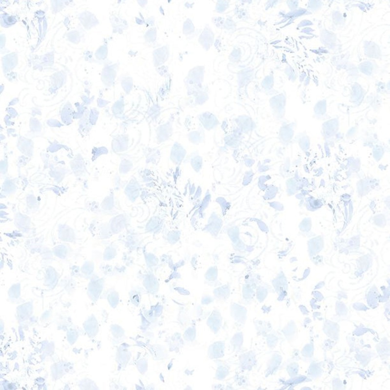 Among the Branches Collection Scattered Paint Strokes Cotton Fabrics 39761 White