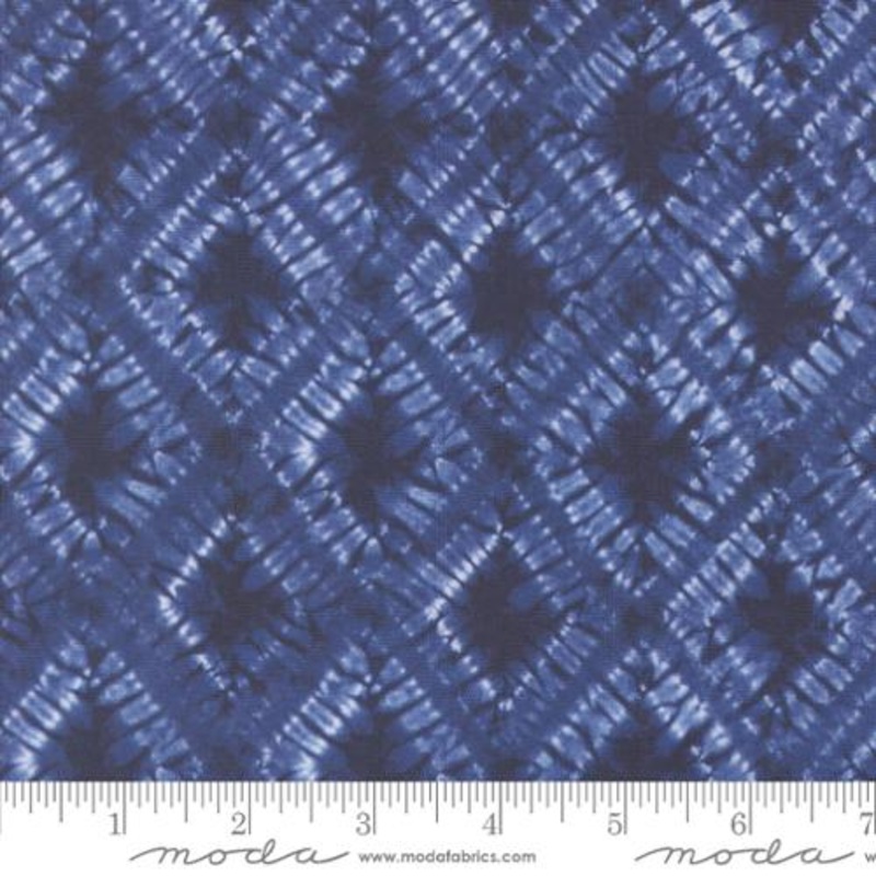 Winter Chill Collection Geometric Diamond Cotton Fabric 48102 Navy