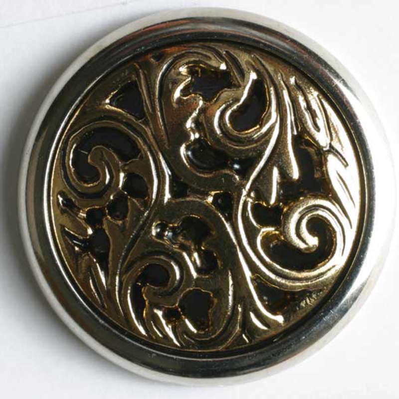 Vintage Antique Gold Button 1756 5/8 inch