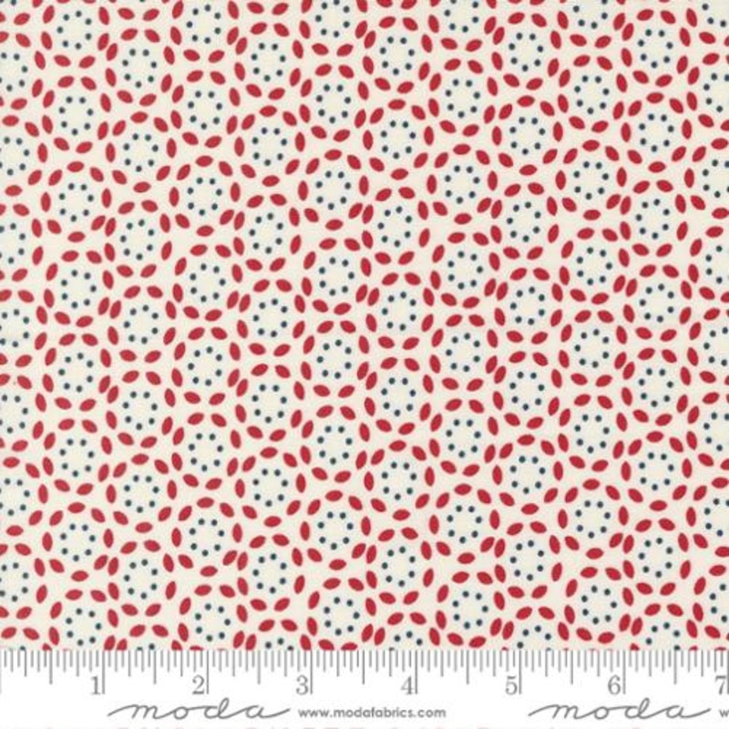 Vintage Collection Petal Dots Cotton Fabric 55655 Aqua