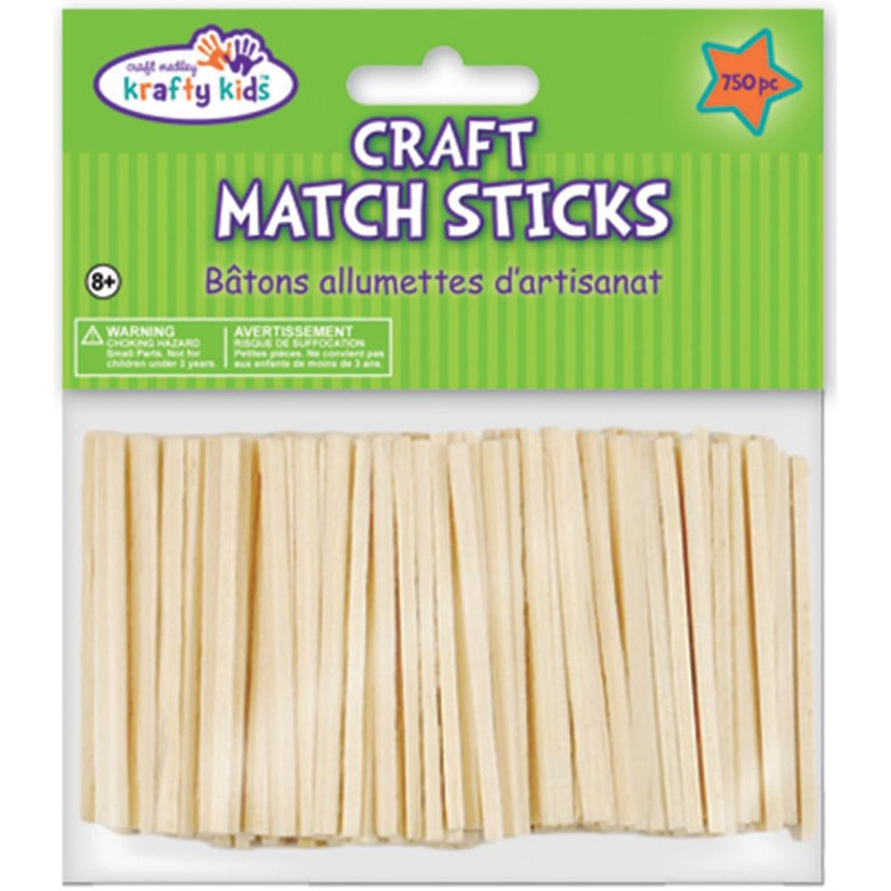 Wooden Craft MatchSticks CW524 750 count