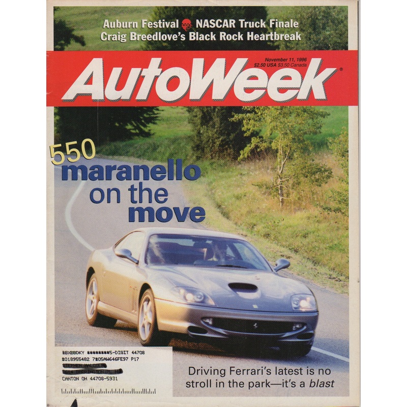 AutoWeek Magazine 1996/11/11