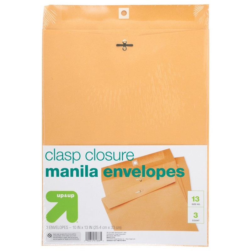 10×13 Clasp Envelopes 3-Pack