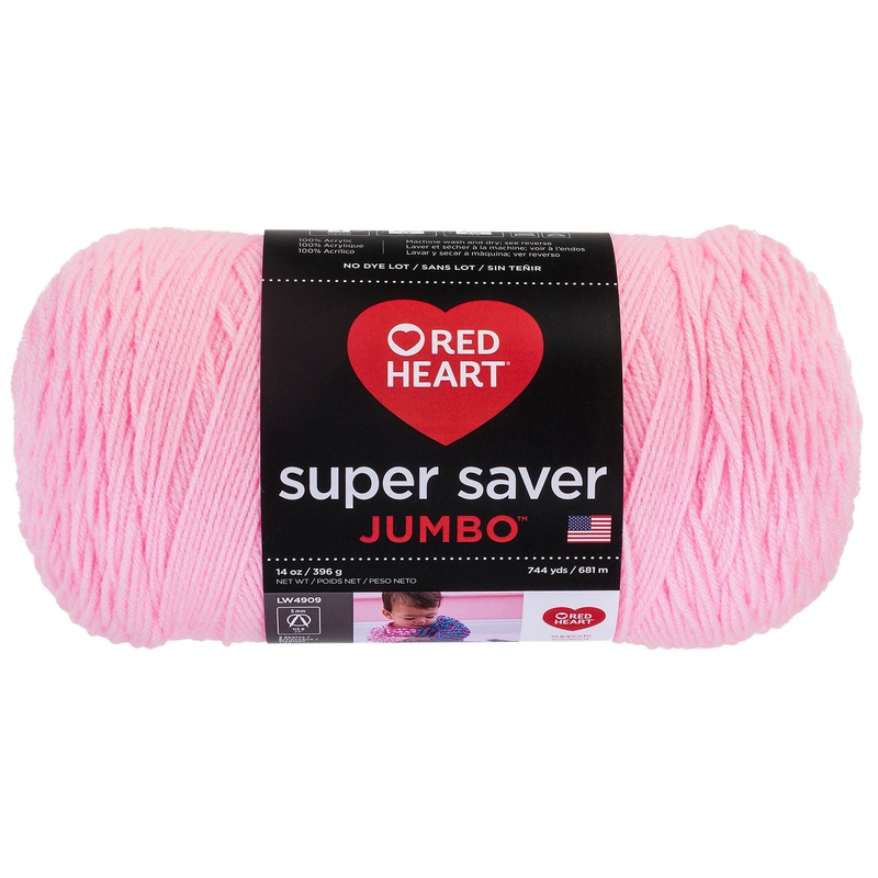 Super Saver Jumbo Solids 14 oz E302C Petal Pink