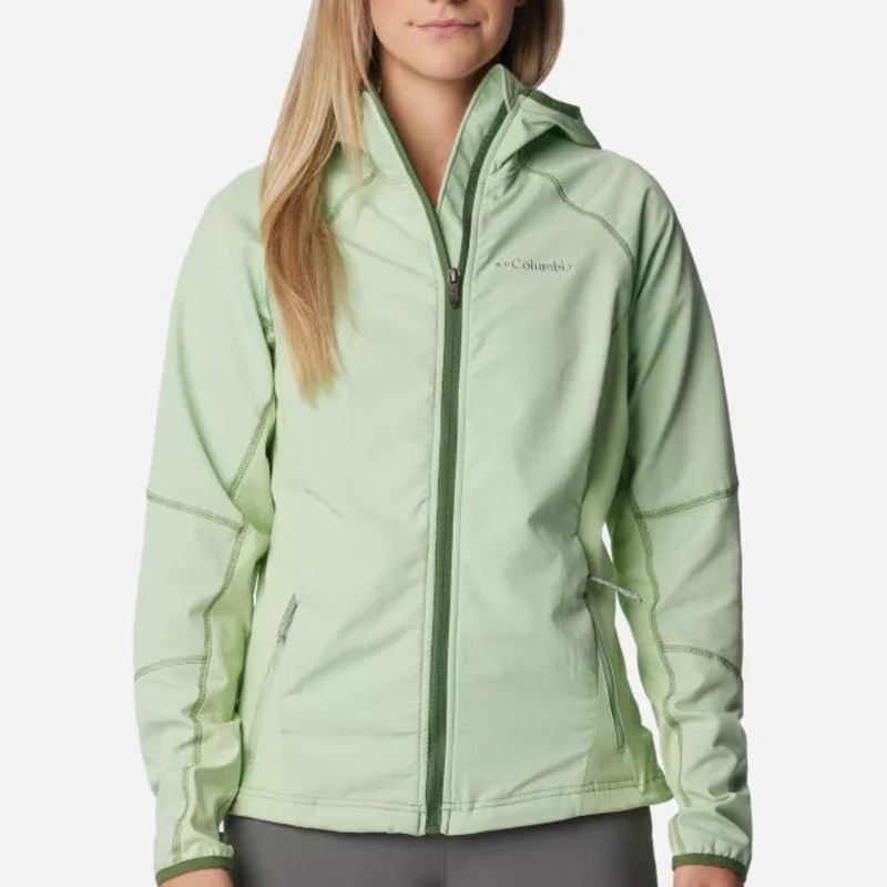 Women’s Sweet As Softshell Hooded Jacket 1545251 Sage Medium