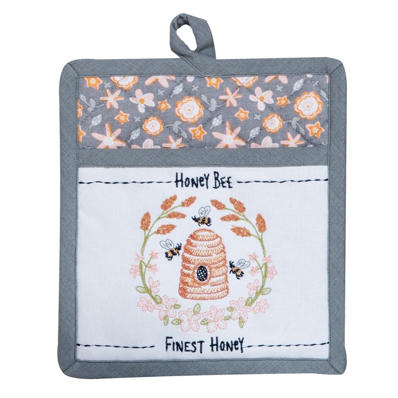 Bee Inspired Pocket Mitt Potholder R4762