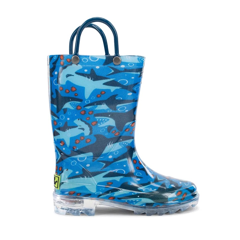 Boys’ Shark Chase Lighted Rain Boot 2412106 Children’s 9