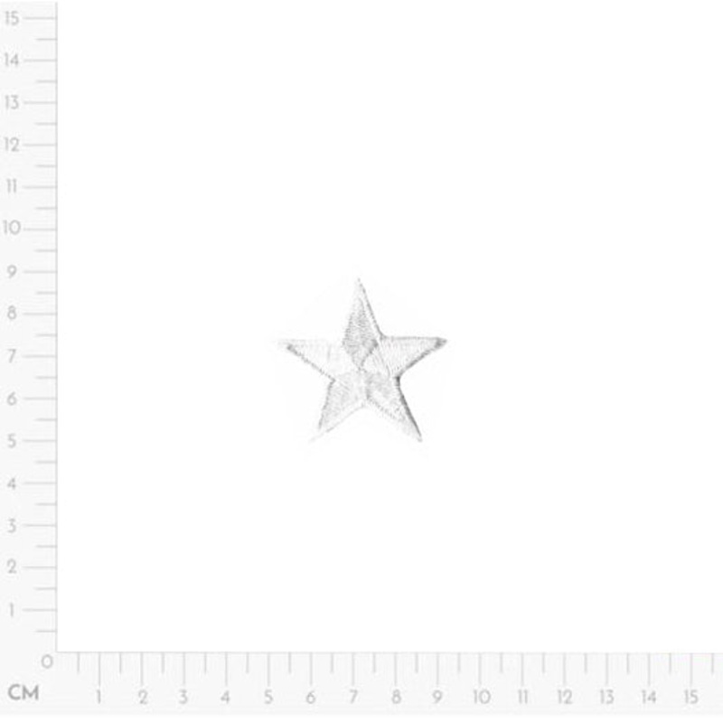 Star Applique M07829 White