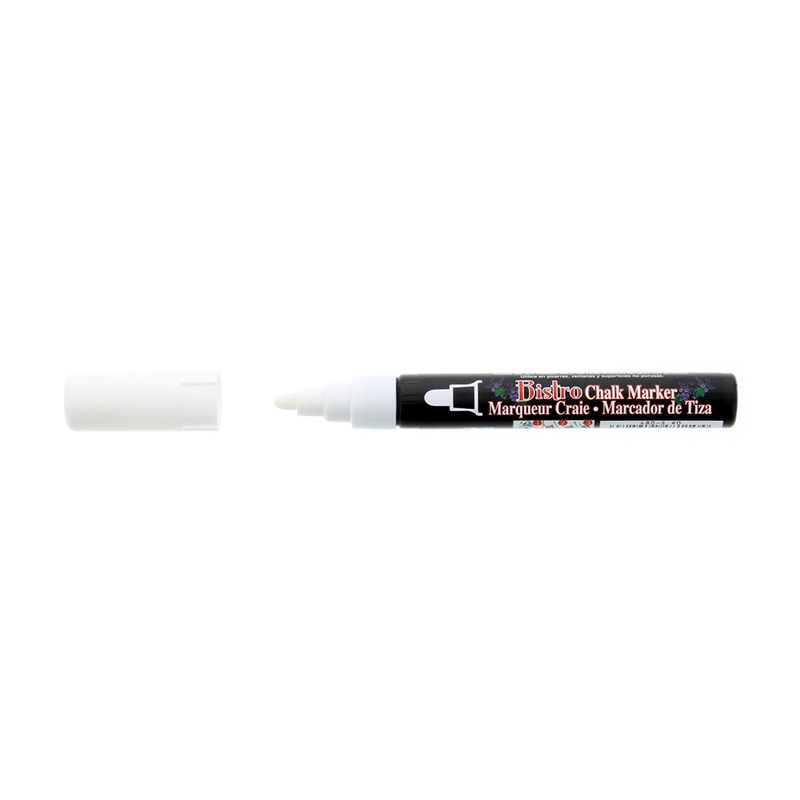 Bistro Bullet Tip Chalk Markers White