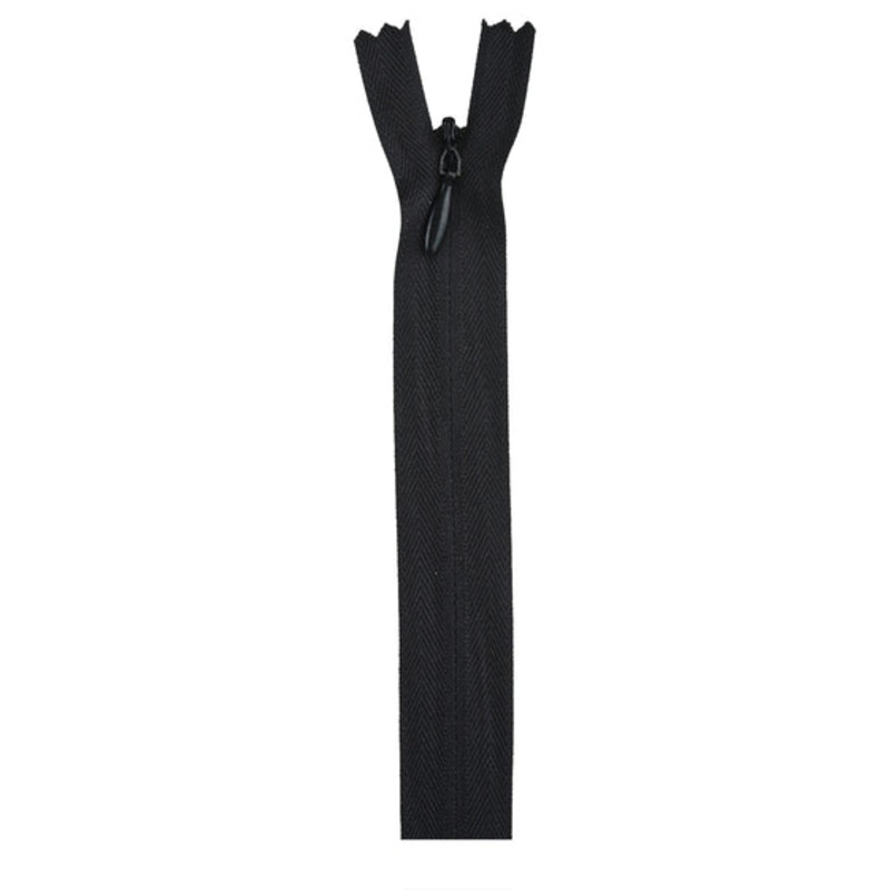 20, 22-inch Invisible Zipper F84-22 Black