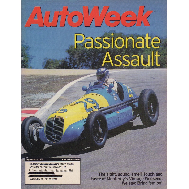AutoWeek Magazine 2000/09/04