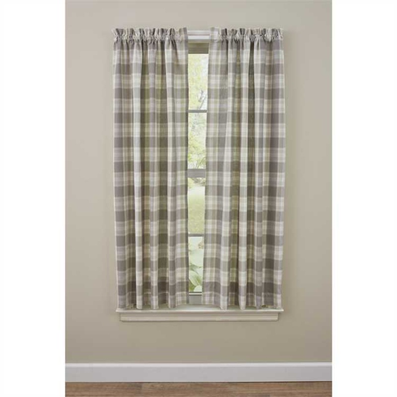 Weathered Oak Curtains Pair 72 x 36 inch