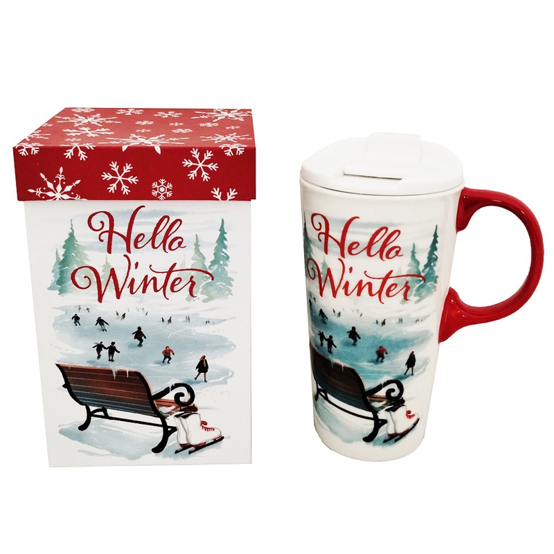 Winter Scene Ceramic Travel Cup 3CTC100385