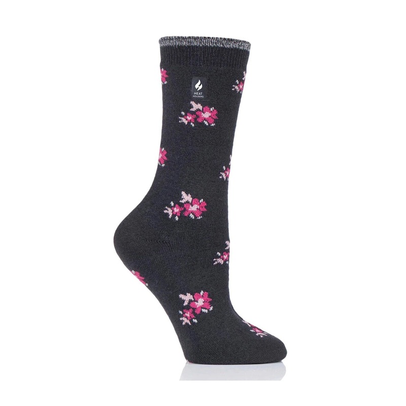 Women’s Ultra Lite Floral Socks HH2W0 Charcoal