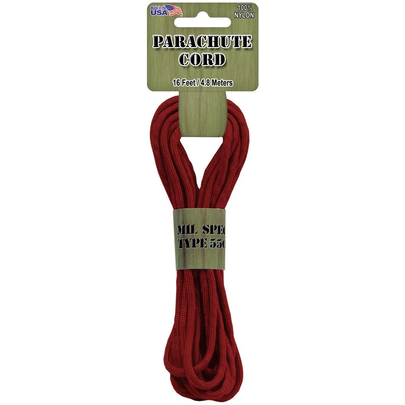 3MM Nylon Parachute Cord PARA-16 Red