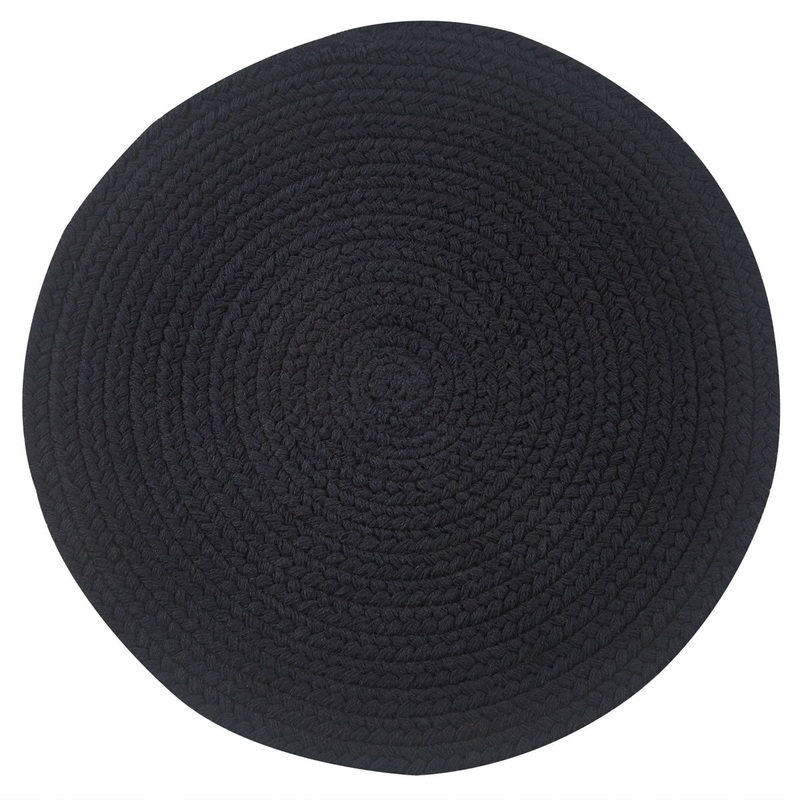 Black Essex Round Placemat 1113-001BK