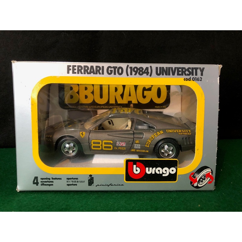 Ferrari 288 GTO European University Gray by BBurago 1:24