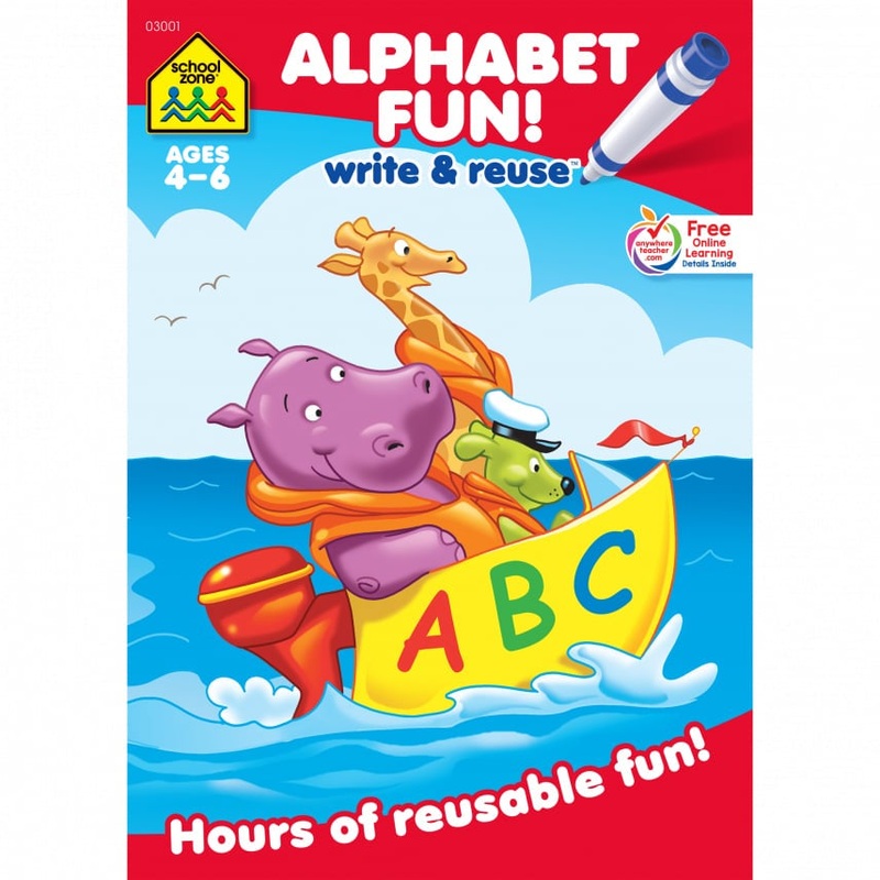 Alphabet Fun! Write and Reuse Workbook 03001