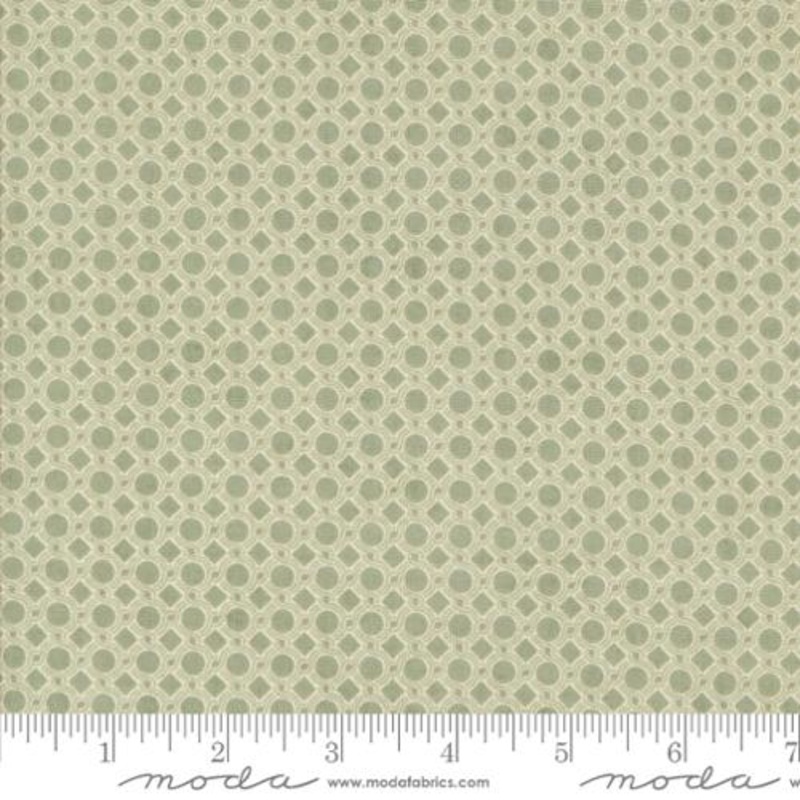 Acorn Hollow Collection Geometric Dot Cotton Fabric 30768 Light Green