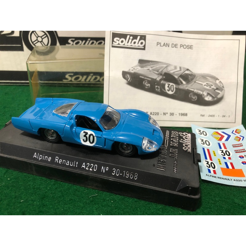 Alpine Renault A220 1968 N 30 by Solido Retro Le Mans (2405)