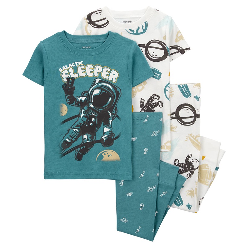 Baby Boys’ 4-Piece Astronaut Pajamas 1Q510210 12 Months