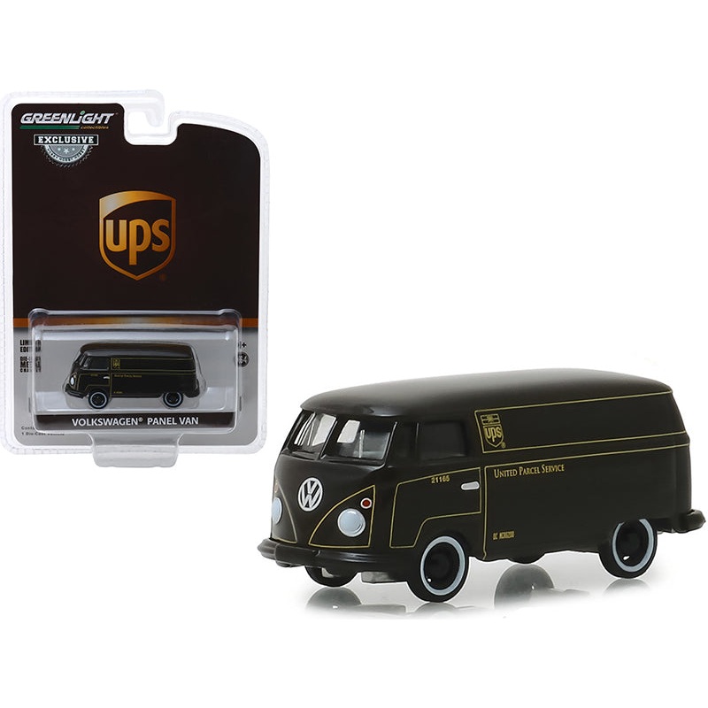 Volkswagen Panel Van Dark Brown “United Parcel Service” (UPS) “Hobby Exclusive” 1/64 Diecast Model Car by Greenlight