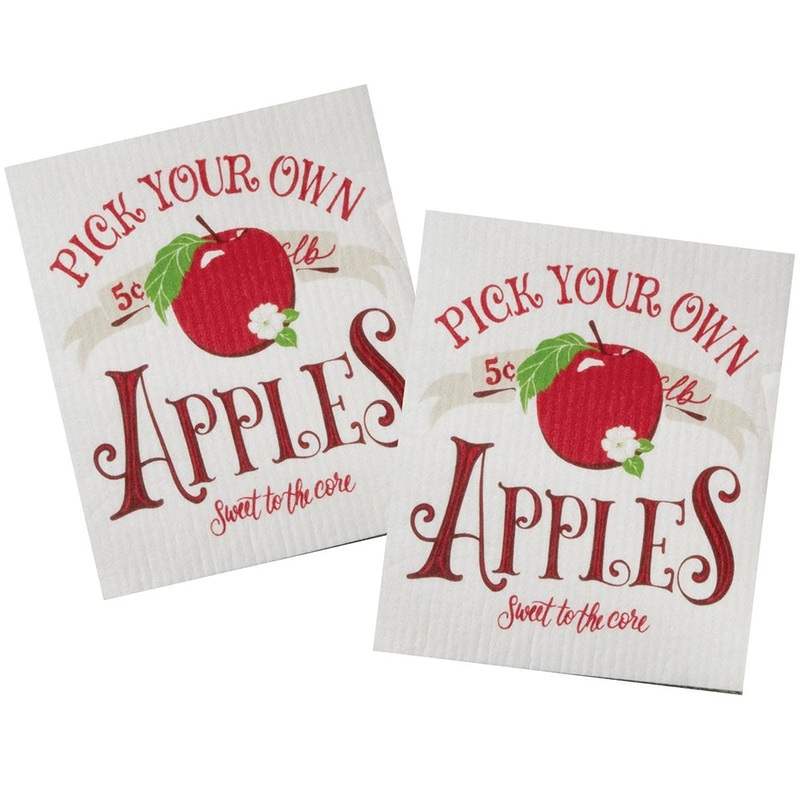 2-Pack Apple Orchard Swedish Dishcloths R7979